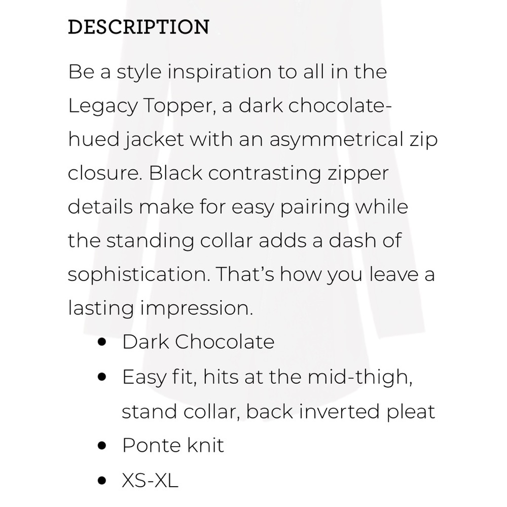 Cabi Legacy Topper, Size medium, Brown/Black - Picture 6 of 7